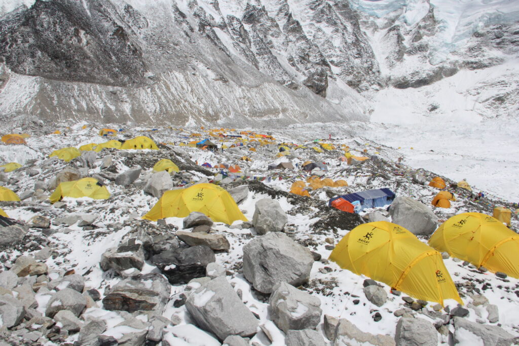 Mount Everest Expedition Camps and Tents 