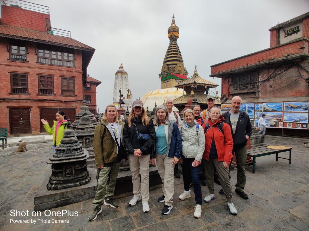 At Swayambhunath Temple.