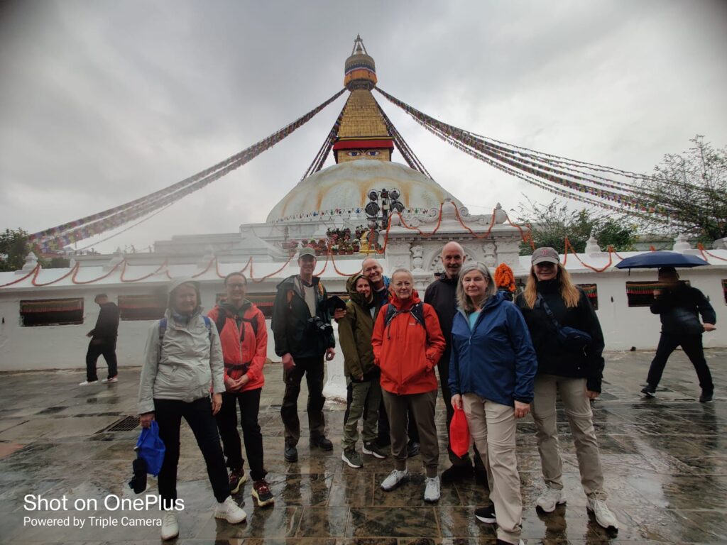 At Boudhanath Stupa.