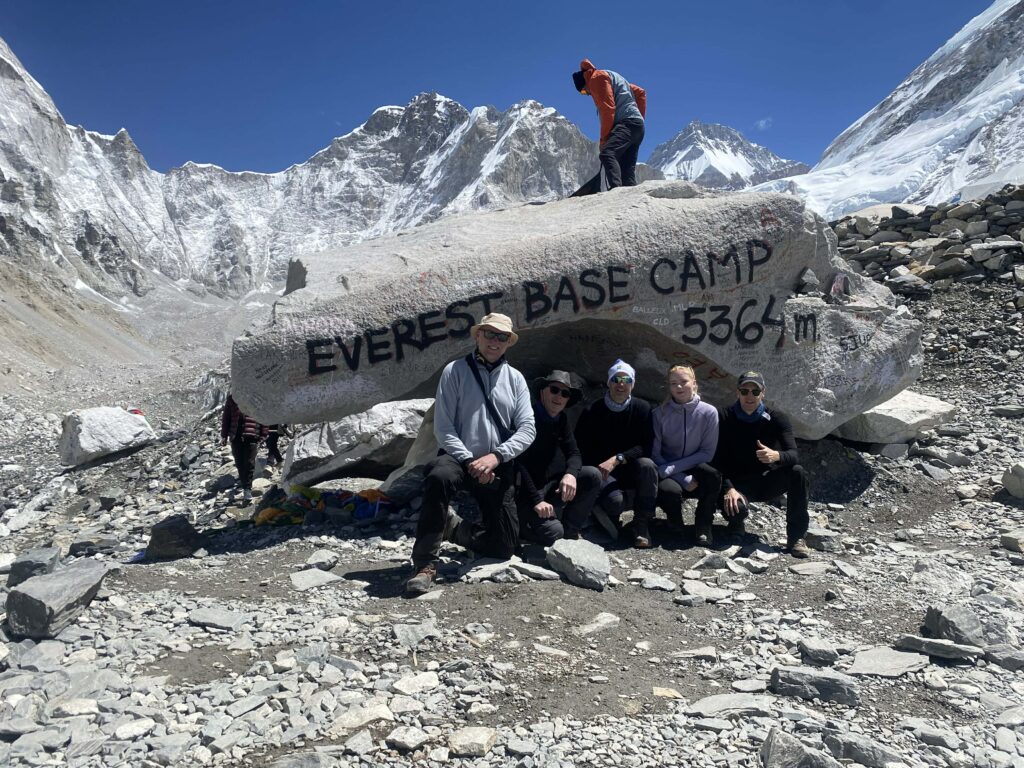 Arrived at Everest Base Camp Point