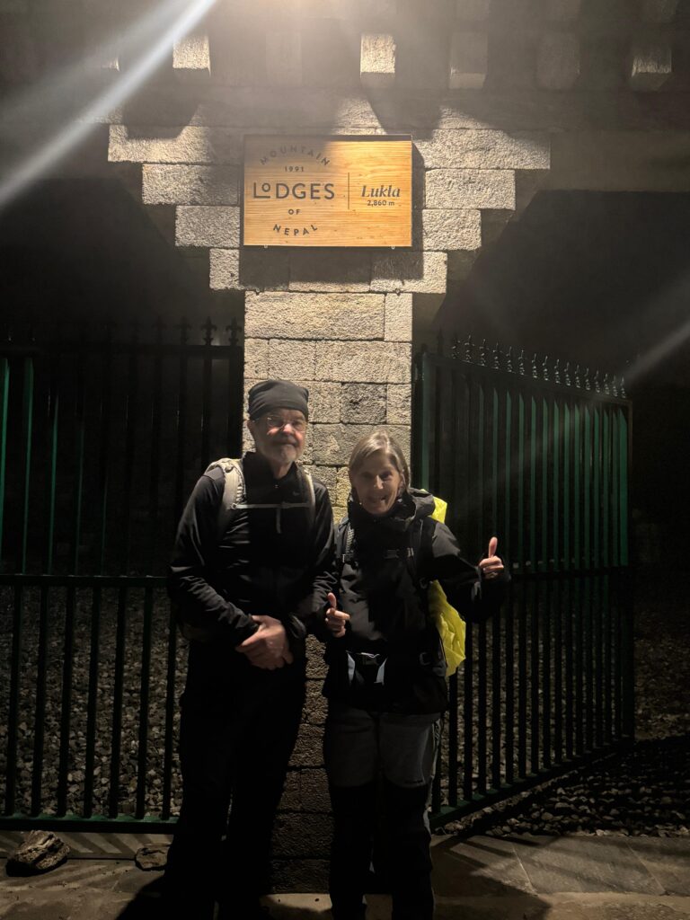 Arrived at Mountain Lodge, Lukla.